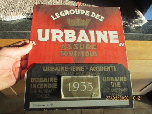 Ancien carton calendrier - ancien,