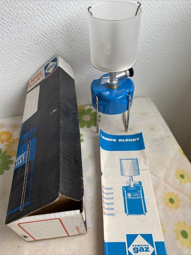Ancienne lampe bleuet - ancienne,