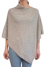 Cape poncho en tricot 100 % cachemire Made in Italy pour femmes 3 couleurs