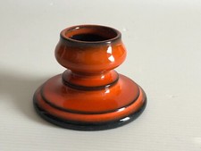 Bougeoir Orange   CERAMIQUE VERCERAM 60's 70's  VINTAGE