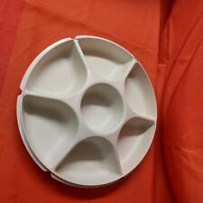  TUPPERWARE plat de service apéro  pièce détaché allegra beige sans couvercle 