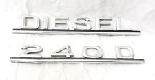 Mercedes 240D Diesel W123 Sedan Rear Trunk Lid Badge Emblem Logo OEM