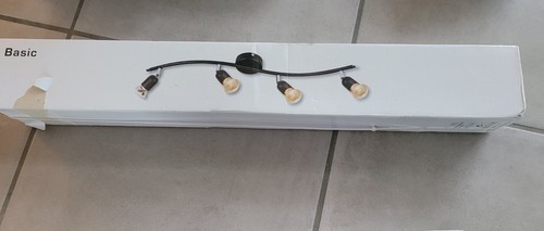 Plafonnier noir spots gu10 - noir,
