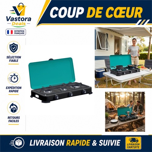 Réchaud gaz portable feux - 3,