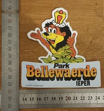 Vintage Sticker Park Bellewaerde Advertising Sticker