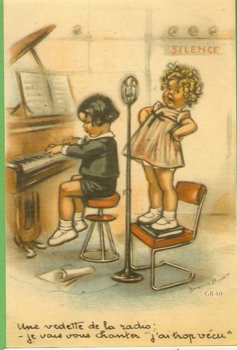 Germaine bouret carte postale - germaine,