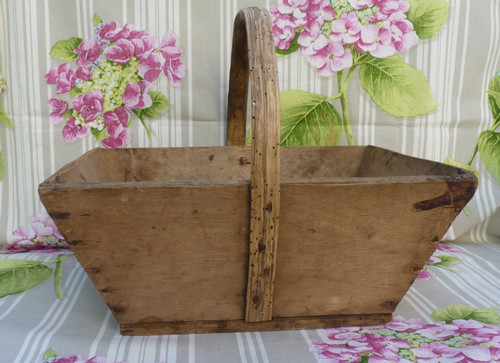 Panier ancien bois vendange - en,