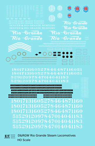 K4 HO/HOn3 Scale Decals Rio