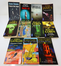 Crime et Mystère Policier Thriller Lot 11 Livres Pocket Coben/Camilleri Français