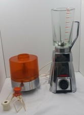 Robot mixeur Blender Steca vintage/métal chromé et verre Vintage 1960 Fonctionne