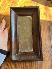 Small Rectangular Mirror Empire Era Wood Antique Mirror 19th