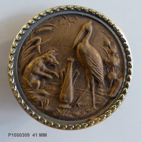 Bouton ancien fable - ancien, mm