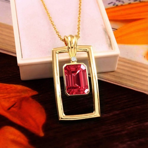Pendentif saphir padparadscha - pendentif,