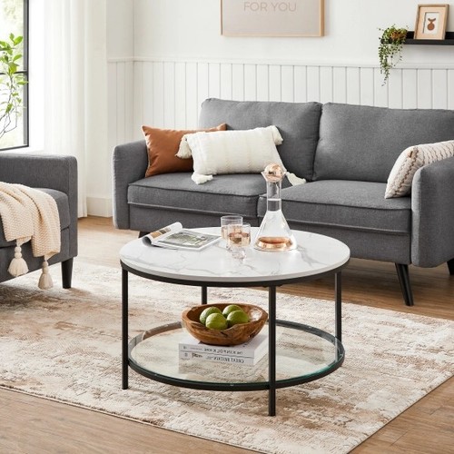 Table basse façon marbre - table, basse,