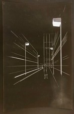 Nicolas Schöffer / dessin original / projet luminaires pour Philips 