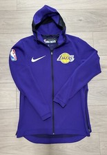 Lakers team issued Large Tall Pro cut jersey jacket hoodie Warmup LeBron James23