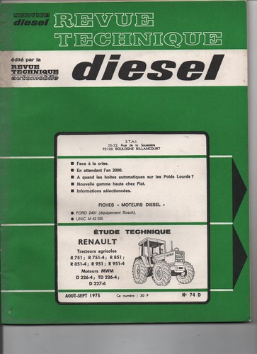 Renault 751 851 951 et - 851, 2