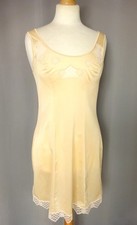 Vintage NEYRET Satin Combination Nightie Size S FR36 US4 UK8 EU34