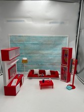 Salon Rouge pour Barbie OOAK
