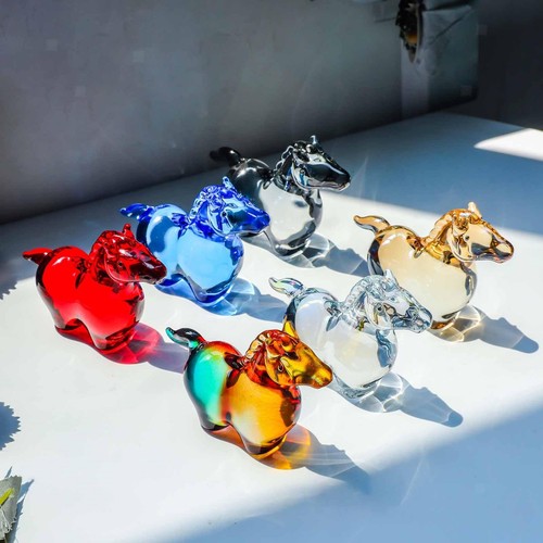 Figurine cheval verre - cheval, en