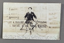 CARTE PHOTO ancienne 1906 VELO