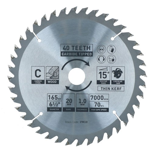 Lame scie circulaire 165 mm - lame,