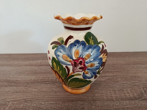 Vase ancien faïence - vase,
