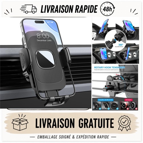 Support téléphone voiture - téléphone,