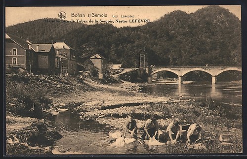 Cpa bohan semois les - s., semois,