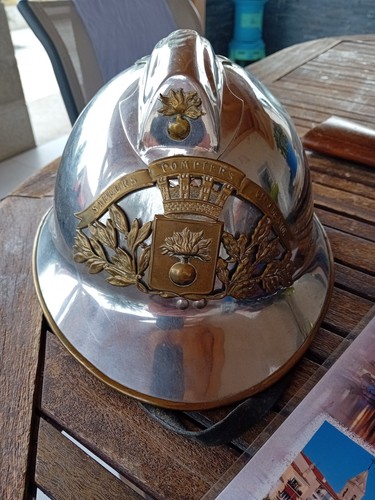 Casque pompier métal - casque,