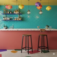 Lot de 2 tabourets de bar