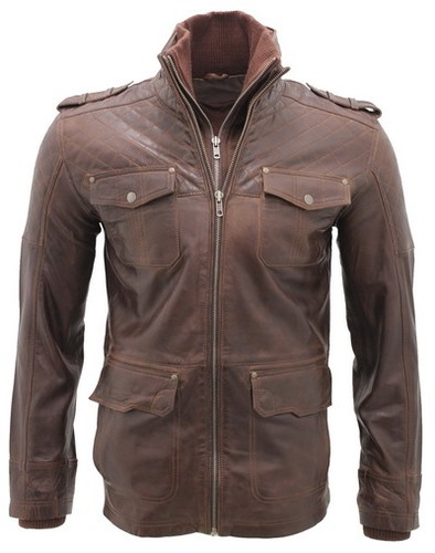 Veste matelassée cuir - matelassée,
