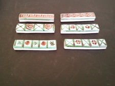 PORTE COUTEAUX EN CERAMIQUE SIGNES RP POUR ROBERT PICAULT LOT DE 6 VALLAURIS