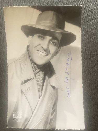 Carte postale chanteur luis - postale,