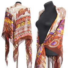 Hermes 135 Carre Silk Muslin Scarf, La Femme Aux Semelles De Vent