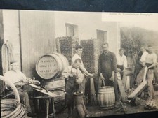 51-BURGUNDY." Cooperage workshop in Burgundy." no writing. circa 1910."