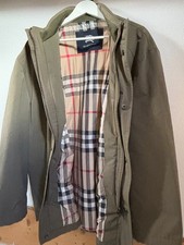 Burberry London Bruton-G Heren Jas Maat 8 (EU M/L) – Groen – Klassieke Check