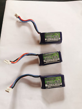Lot of 3 Lipos 2S 260mah for RC Helicopter Airplanes (Great XK A430)