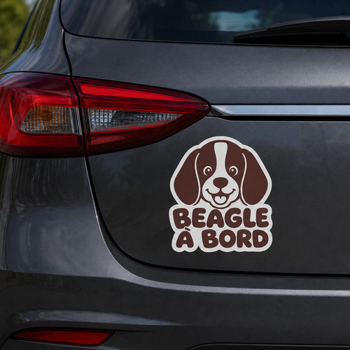 Sticker beagle bord - ,