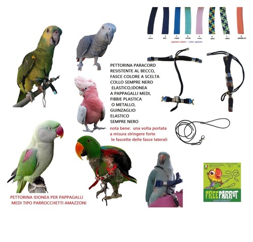 Bavoir perroquets paracord - bavoir,
