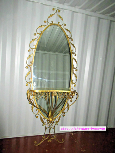 Grand miroir avec console - avec, a
