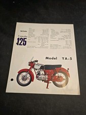 YAMAHA 125cc YA-5 MODEL 125 YA5 Sales Brochure Pamphlet ORIGINAL 1960s