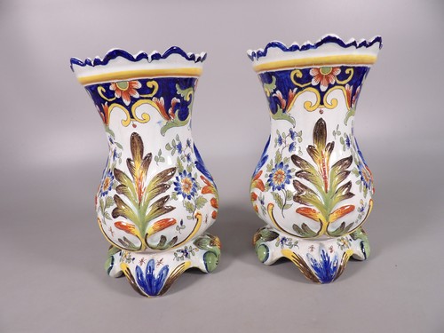 Paire vases anciens en - paire, de