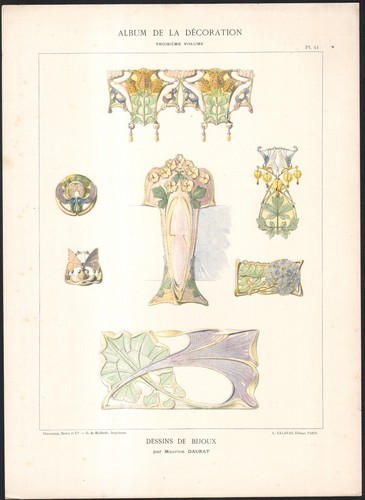 1900 lithographie art nouveau - 1900,