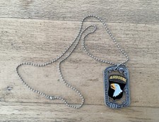 DOG TAG 101eme AIRBORNE AVEC CHAÎNE NEUF