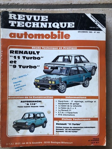 Rta revue automobile 462 - automobile,
