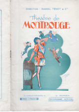 MONTREOUGE PROGRAM 1925 THE MONKEY THAT SPEAKS RENÉ FAUCHOIS BOSSIS STAQUET GARRAUL