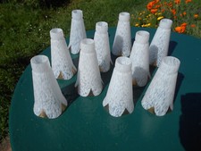 VENDU À L' UNITÉ Ancienne tulipe or cristal LUSTRE LUNEL Modele ARUM design 1950