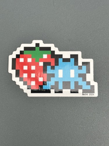 Invader space station sticker - space,