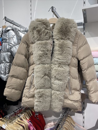 Manteau doudoune beige enfant - beige,
